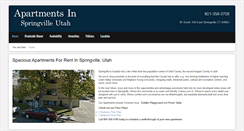 Desktop Screenshot of apartmentsinspringvilleutah.com