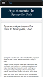 Mobile Screenshot of apartmentsinspringvilleutah.com
