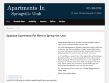 Tablet Screenshot of apartmentsinspringvilleutah.com